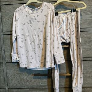 Children's Clothing Night Set - Cream and Gray